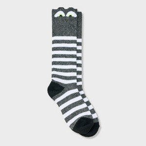 Kids' 2pk Sparkle Eye and Striped Halloween Knee High Socks - Cat & Jack™ - 1 of 3