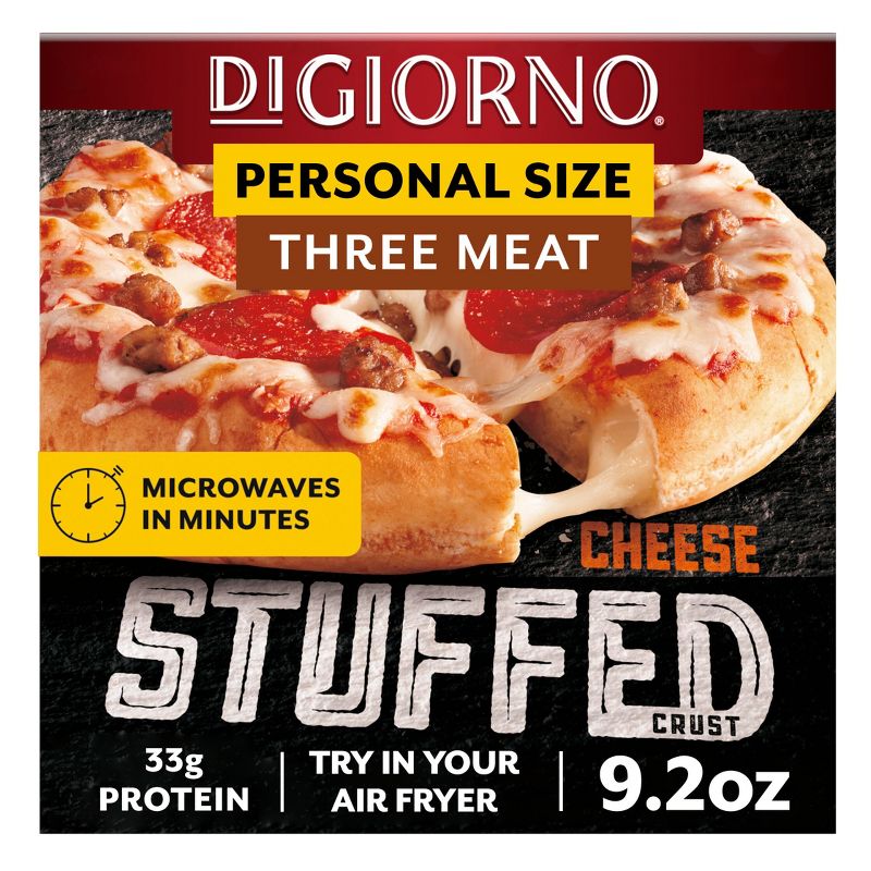 DiGiorno Cheese Stuffed Crust Three Meat Frozen Pizza - 9.2oz, 1 of 7