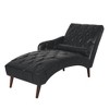 NicBex Modern Tufted Armless  Chaise Lounge Chair with Nailhead Design,Comfy Upholstered Accent Chair for Bedroom,Living Room,Office - 4 of 4