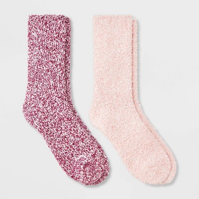 Women's Marled 2pk Cozy Crew Socks - Auden™ 4-10
