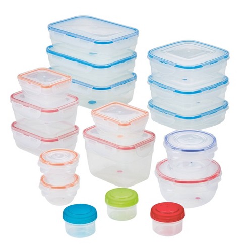 Locknlock Easy Essentials Color Mates Assorted Food Storage Container Set -  36pc : Target