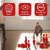 4E's Novelty Valentines Day Bowling Game Set - 10 Red Pins, 2 Balls, Indoor/Outdoor Backyard Carnival Game - 4 of 4