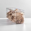 mDesign Plastic Storage and Toiletry Organizer for Bathroom - 4 Pack - Clear - 4 of 4