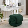 Ottoman Stool Footrest Modern S-Shape Makeup Stool, Upholstered Extra Seating For Living Room,Bedroom,Entryway-Maison Boucle - 2 of 4