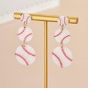Paaaawaters Sporty Prism Acrylic Earrings, 6-Sport 316L Steel Jewelry with Hypoallergenic Studs - 4 of 4