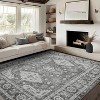 Abynow Medallion Persian Diamond Texture Indoor Area Rug - 2 of 4
