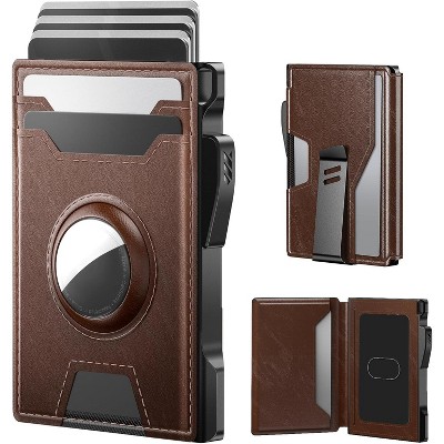 Paaaawaters typecase Wallet for Men: Rfid-blocking with Money Clip Slim Leather Bifold ID Window Smart Pop Up Card