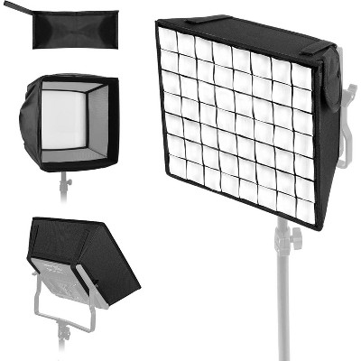 Boersma Foldable Softbox Diffuser with Grid and Bag for NL660/SNL660/RGB660/RGB660 PRO II LED Video Light Panel, Studio Photo Portrait Photography