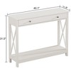 Console Table with Drawer and Storage Shelves, Foyer Entryway Sofa Table for Living Room and Hallway - 4 of 4