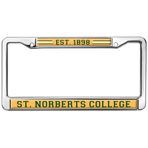 St. Norbert College School Logo Full Size Standard License Plate Metal Frame - 1 of 4