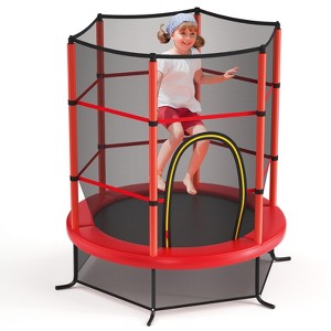 Infans 55" Kids Trampoline Bouncing Jumping Mat Recreational Trampoline W/Enclosure Net - 1 of 4