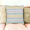 Set of Two 18" X 18"  Beach Chevron Cotton Zippered Pillow - 2 of 4