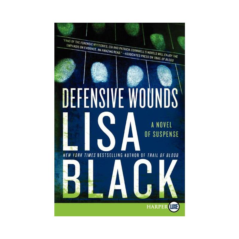Defensive Wounds - (Theresa MacLean Novels) Large Print by  Lisa Black (Paperback), 1 of 2