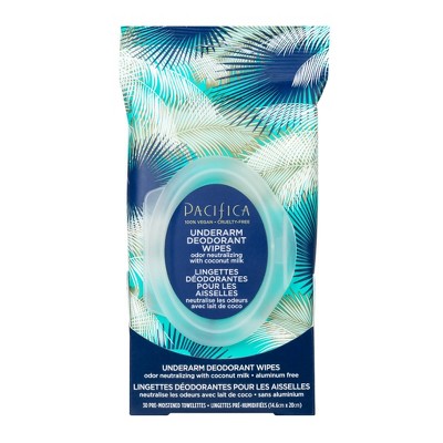 Pacifica Coconut milk & Essential Oils Underarm Deodorant Wipes 30ct_2