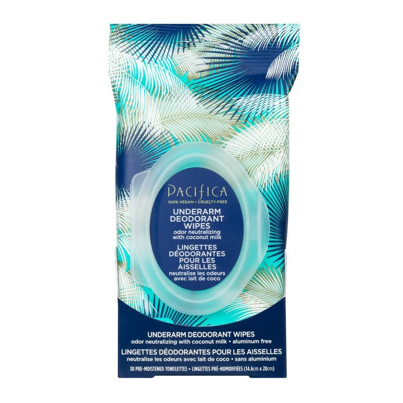 Pacifica Coconut milk & Essential Oils Underarm Deodorant Wipes 30ct, 3 of 6