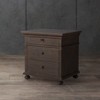 Allisyn 3-Drawer Wood Nighstand W/ Lockable Top Drawer - SFV7706 - Light Brown - Safavieh Couture - 2 of 4