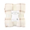 Hudson Home Collection Home Silky Plush Blanket, Tan Plaid Fleece - 2 of 2