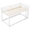 Kumasinova Twin-Over-Twin Low Bunk Bed with Convertible Slide & Ladder, Sturdy Wooden Bed Frame with Safety Bar, Kids' Bunk Bed/Gaming Beds - 4 of 4