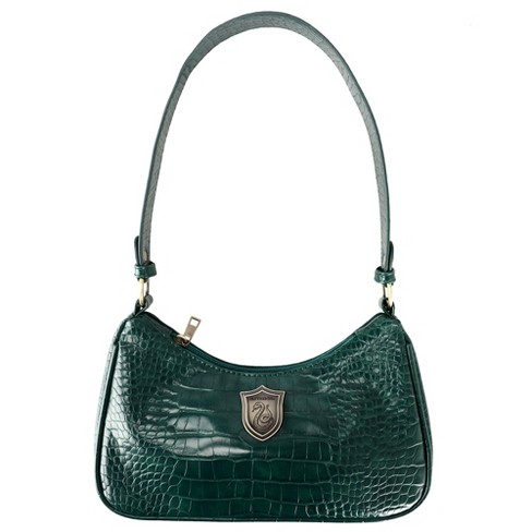 Harry Potter Slytherin Croco Handbag With Metal Badge : Target