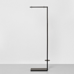 Metal Toilet Paper Holder Stand Matte Black - Hearth & Hand™ with Magnolia: Steel Bathroom Tissue Organizer - 1 of 3