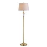61" Crystal/Metal Harper Floor Lamp (Includes LED Light Bulb) Gold - JONATHAN Y