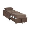 NicBex Storage Bench Modern Lift Top Bench with Pull-out Bed Velvet Tufted Solid Wood Furniture for Bedroom, Entryway - 4 of 4