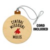 University of Central Missouri Mules Wood Christmas Tree Holiday Ornament - 2 of 4