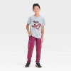 Boys' Short Sleeve Valentine's Day Graphic T-Shirt - Cat & Jack™ Charcoal Gray - 4 of 4