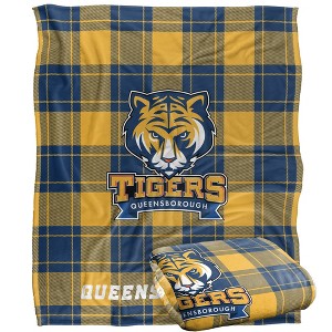 Queensborough Community College Campus Plaid Spirit Silky Touch Super Soft Throw Blanket 50x60 - 1 of 4