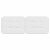 vidaXL Headboard Cushion White 53.9" Faux Leather - 4 of 4