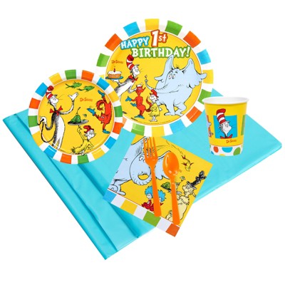 Birthday Express Dr Seuss Favorites 1st Birthday 16 Guest Party Pack