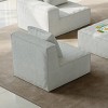 TiramisuBest Belfin Modular Sectional Sofa, Convertible Sofa, Floor Sofa Bed with Armrest, Comfy Compressed Sofa for Living & Bedroom,Beige - 3 of 4