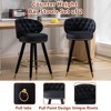 MOONMISS 2PCS 360 degrees Counter Height Bar Stools  for Kitchen Counter Solid Wood Legs with a fixed height - 3 of 4