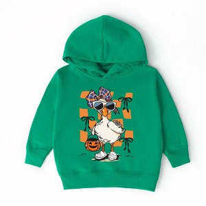 The Juniper Shop Halloween Goose Toddler Hoodie - 4T - Kelly - 1 of 4