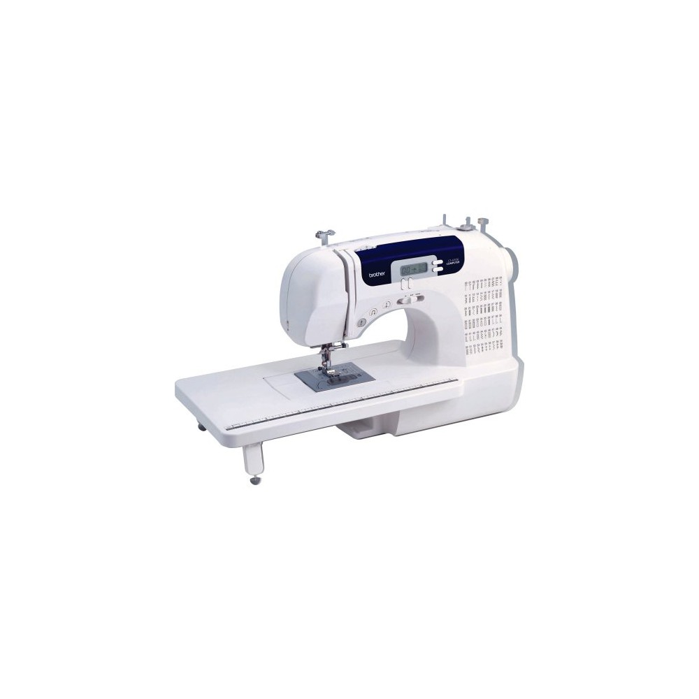 Brother XR9550 Sewing and Quilting Machine, Computerized, 165 Built-in  Stitches, LCD Display, Wide Table, 8 Included Presser Feet, 20x12x17, White