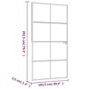 vidaXL Interior Door Black 40.2"x79.3" Tempered Glass&Aluminum Slim - 4 of 4