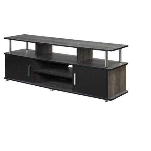 Designs2go 60 Monterey Tv Stand Weathered Gray Black Johar