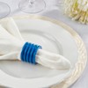 Saro Lifestyle Textured Natural Wood Napkin Ring (Set of 4) - 3 of 3