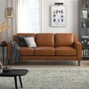 DHP Brynn 3 Seater Sofa, Camel Faux Leather - 2 of 4