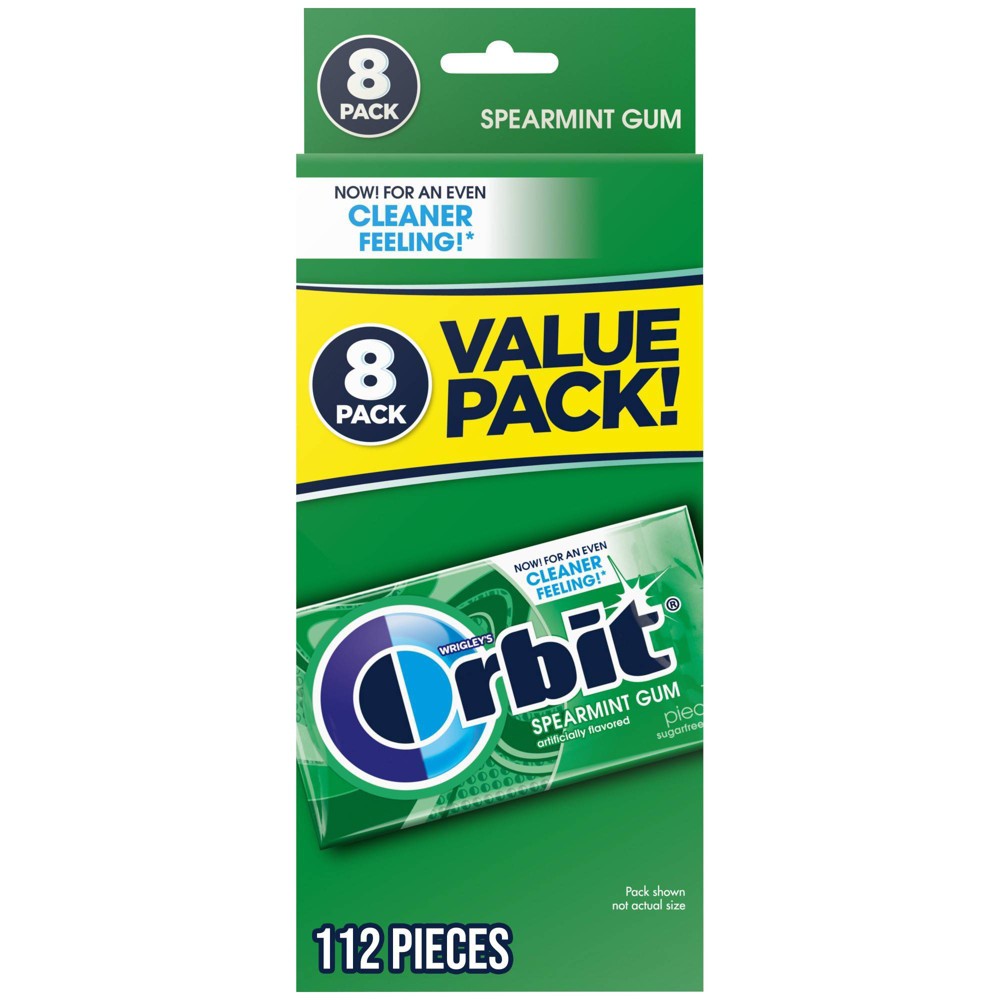 Orbit Spearmint Sugar Free Chewing Gum Bulk Pack- 14ct