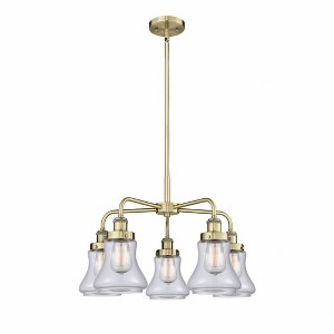 Bellmont - 5 Light Stem Hung Chandelier In Art Deco Style-15.25 Inches Tall and 24 Inches Wide - 1 of 1