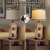 Racxily Set of 2 Bedside Lamps, 3-Way Dimmable Touch Control with USB Ports & Nightlight - 3 of 4