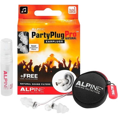 Alpine Hearing Protection PartyPlug Pro Natural Earplugs