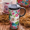Evergreen Beautiful Mom Metallic Ceramic Travel Cup with Lid - 5 x 4 x 7 Inches Homegoods and Accessories for Every Space - 4 of 4