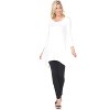 Women's 3/4 Sleeve Makayla Tunic Top with Pockets - White Mark - 2 of 3