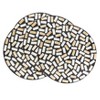 Saro Lifestyle Natural Shell Fragment Placemat (Set of 4), 15"x15", Black - 3 of 4