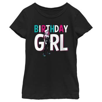 Girl's Spider-Man Birthday Girl Ghost-Spider T-Shirt