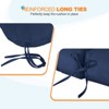 EAGLE PEAK Tufted Outdoor/Indoor Seat/Back Chair Cushions, Set of 2, 42'' x 21'' - 4 of 4
