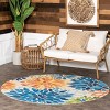 Nuloom Rosana Floral Machine Washable Pet Friendly Indoor/Outdoor Area Rug - 2 of 4