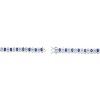 Guili Sterling Silver Cubic Zirconia Bracelet with Clear and Colored Sparkling Stones, a Bold 'Bling' Accessory for Glamorous Occasions - 2 of 3
